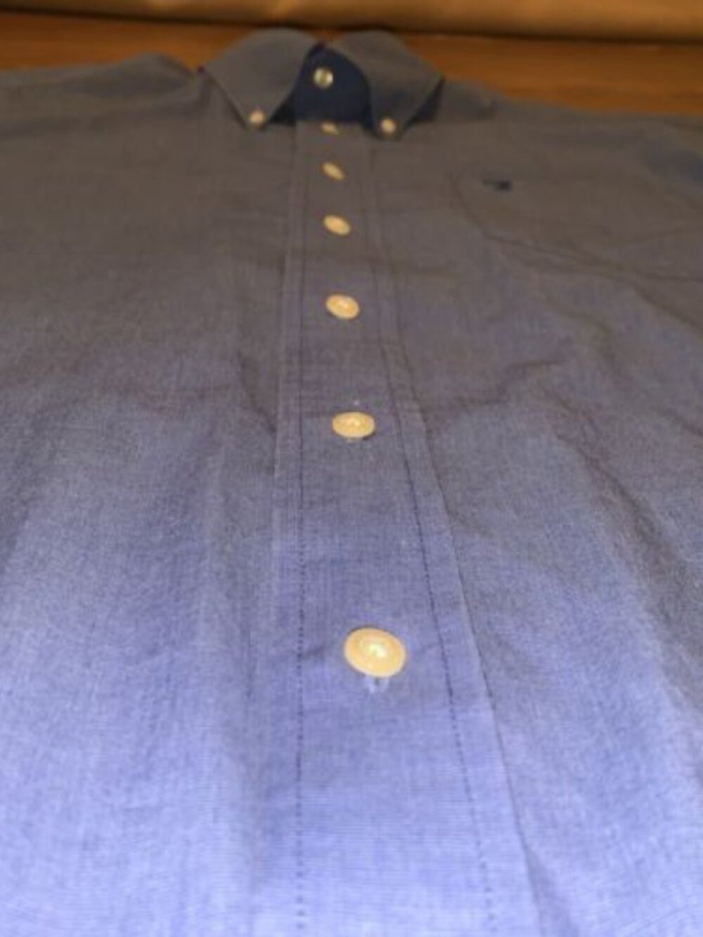 Duck Head 1865 Men's L Large L/S Button Up Dress Shirt Blue 16-16.5 34/35 - Picture 5 of 10